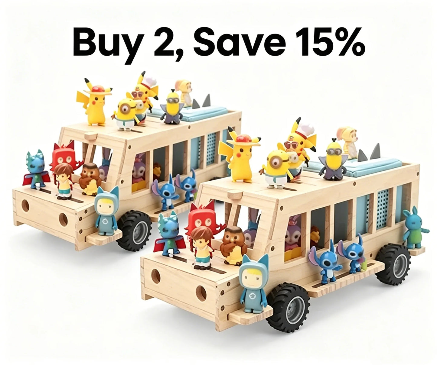 School Bus Story Station | Magnetic Toniebox Display Shelf