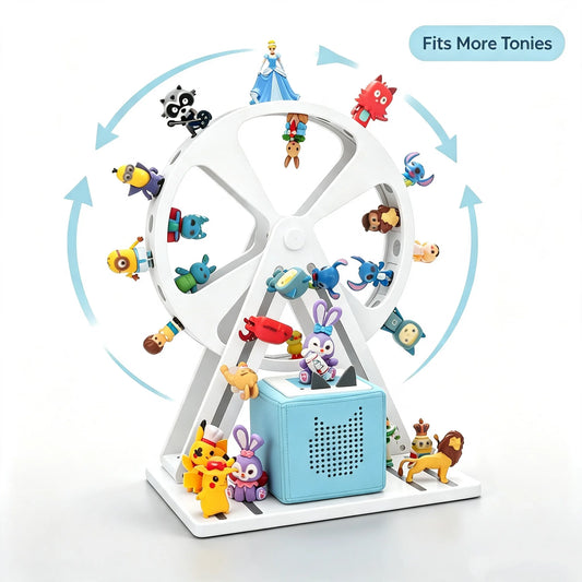 360° Ferris Wheel Shelf – Holds 80+ Figures, 60 Metal Plates