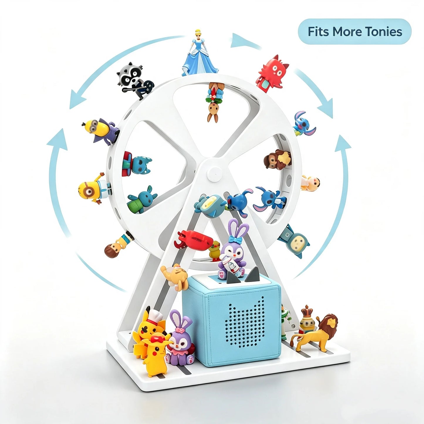 Compatible with Tonies 360° Ferris Wheel Display Shelf