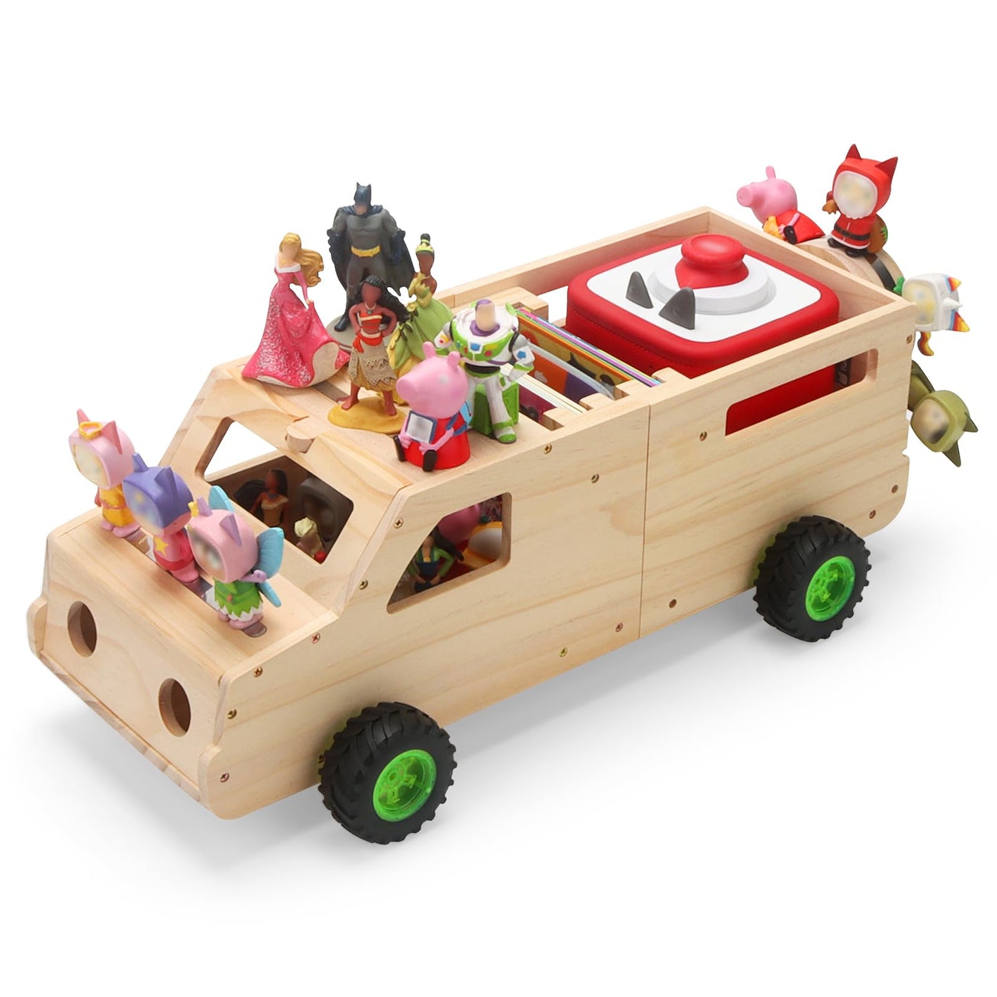Kompatibel mit Tonies Holz-Display-Regal – Hält über 30 Figuren & Spiele, passt für Audio-Player 1 & 2