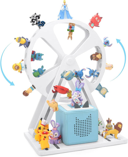 Compatible with Tonies 360° Rotating Ferris Wheel Shelf – Holds 50–70 Figures