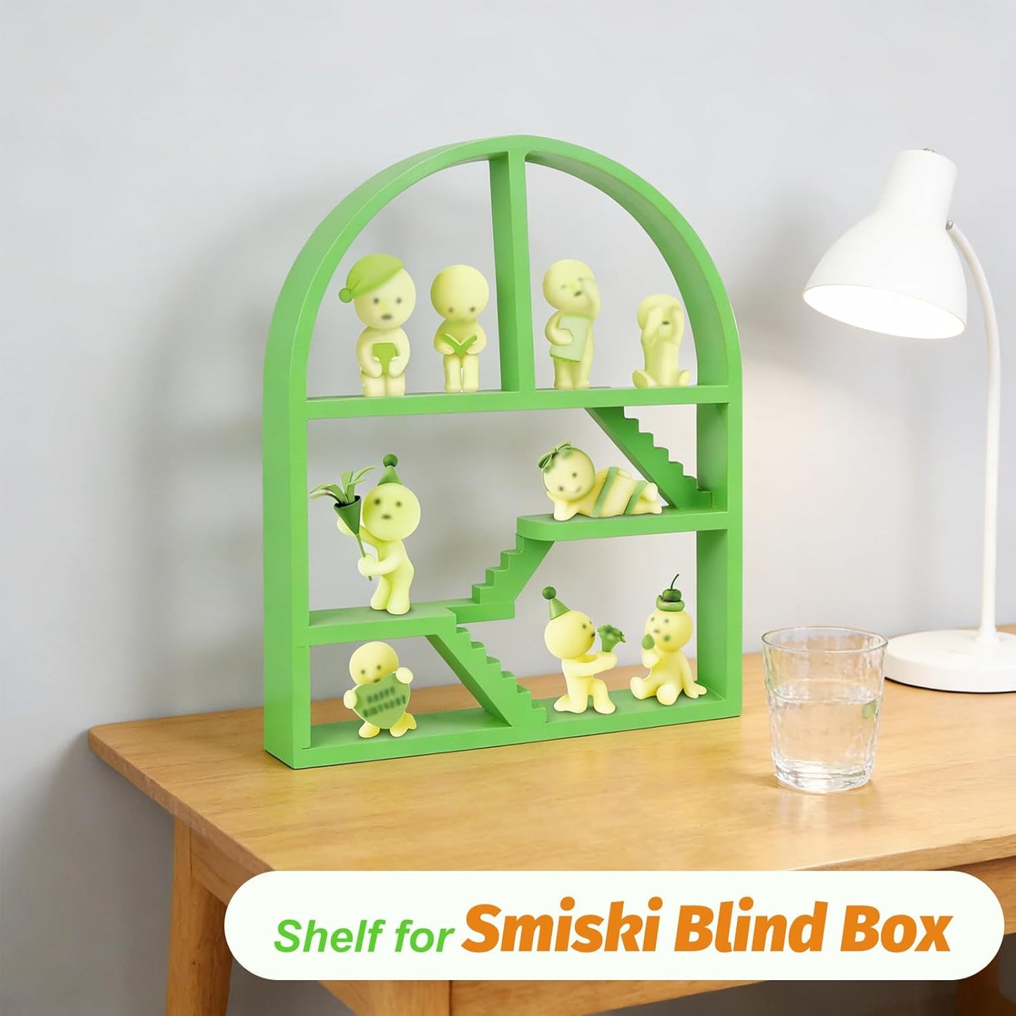Ausstellungsregal für Smiski Mini Figuren – Im Dunkeln leuchtender Organizer-Ständer