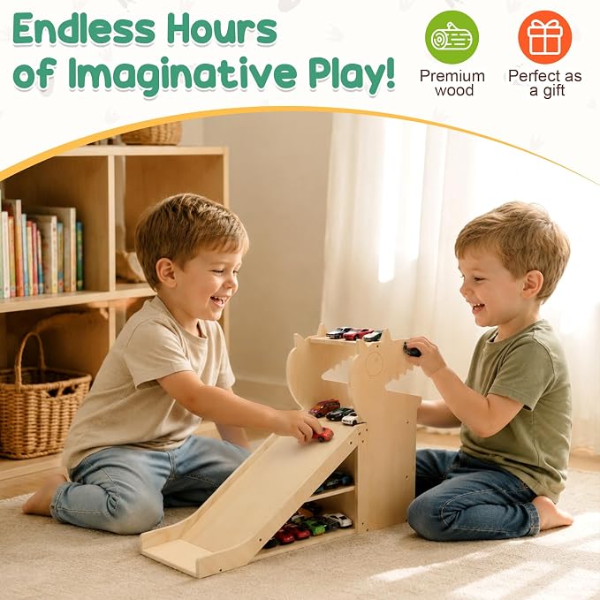 Dinosaur Car Garage – Play & Display