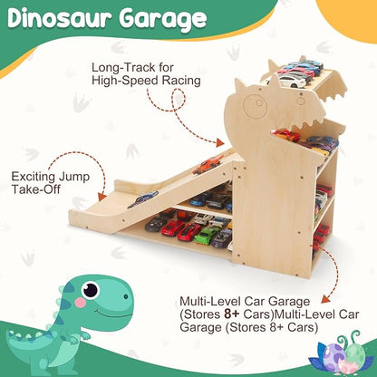 Dinosaur Car Garage – Play & Display