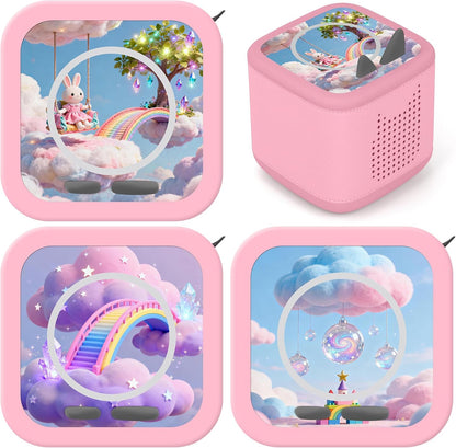 Compatible with Tonies Decorative Skins – 3 Fantasy Stickers (Bunny & Rainbow)