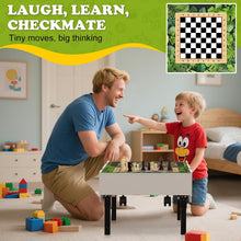 3-in-1 Lego-Tisch aus Holz mit Stauraum – Baustein-Spieltisch mit Rollen