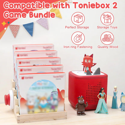 Kompatibel mit Tonies Holz-Organizer – Magnethalter für Game Controller & Spielfiguren