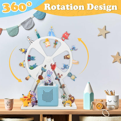 Compatible with Tonies 360° Rotating Ferris Wheel Shelf – Holds 50–70 Figures