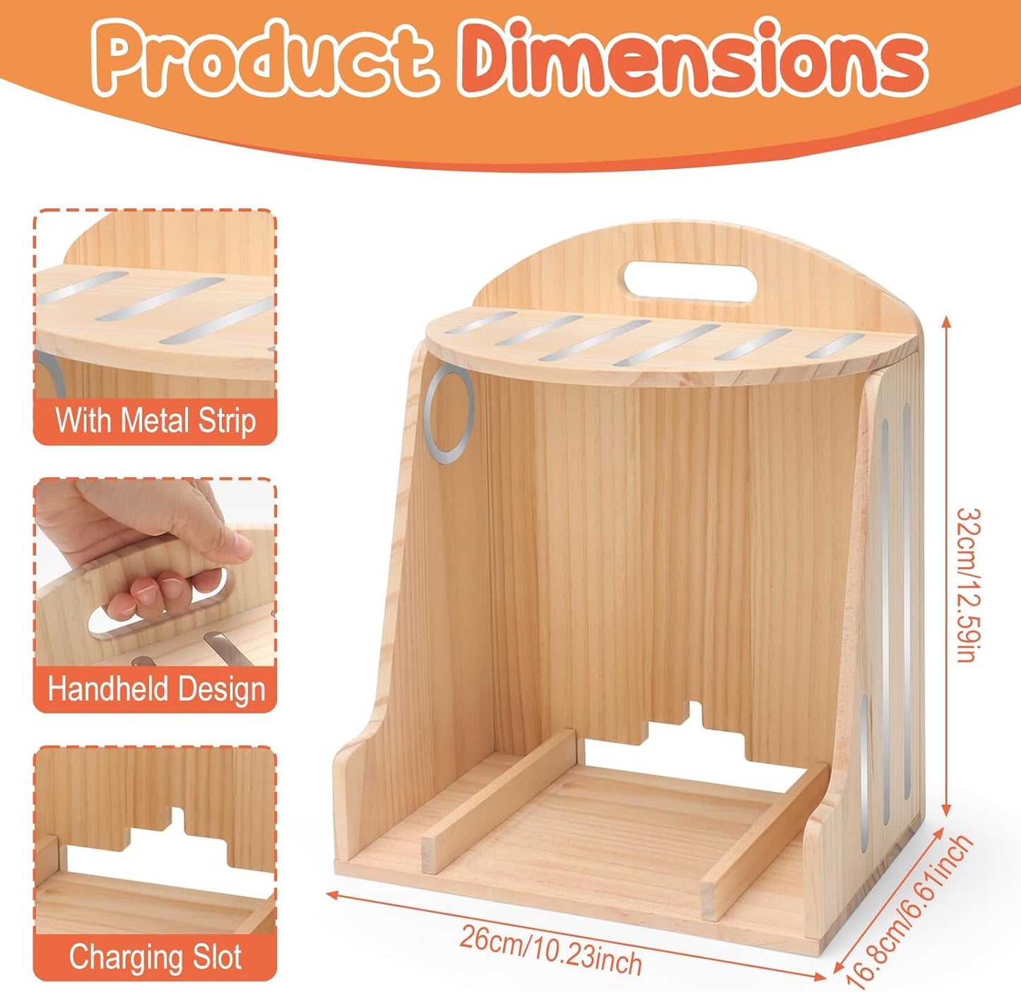 Kompatibel mit Tonies Holz-Display-Regal – Hält 40–50 Figuren, Wandmontage & Desktop