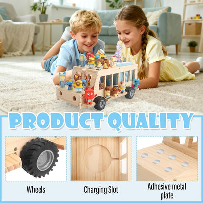 Display Shelf Compatible with Tonies with Adhesive Metal Plates – Holds 35 Figures