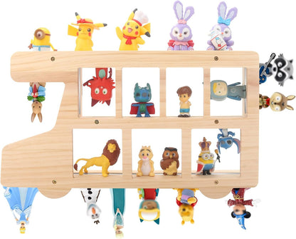 Kompatibel mit Tonies Holz-Busregal – Wandmontage, hält 15–25 Figuren