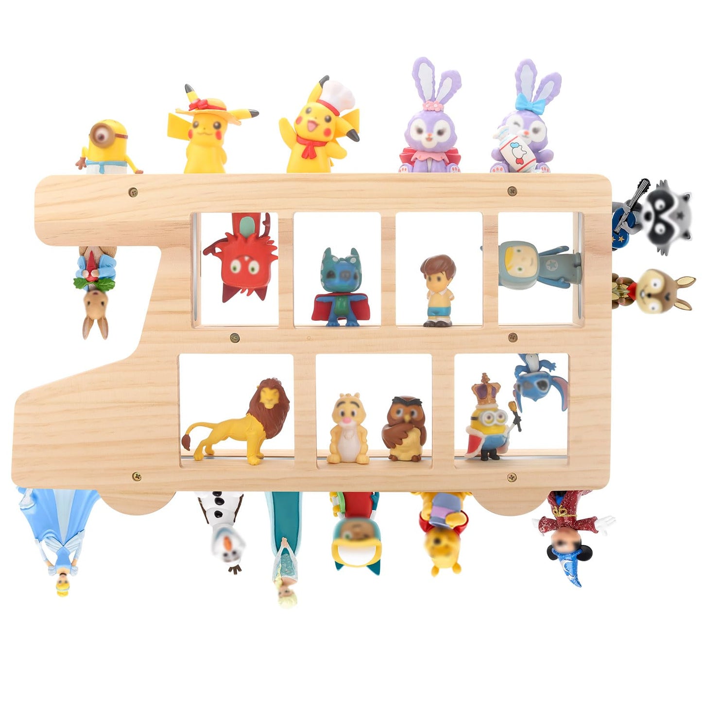 Kompatibel mit Tonies Holz-Magnetregal – Auto, Fasst 20–30 Figuren, Inklusive Gamecontroller-Halterung