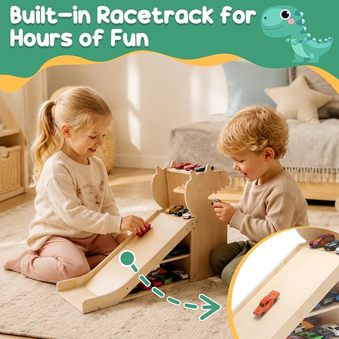 Dinosaur Car Garage – Play & Display