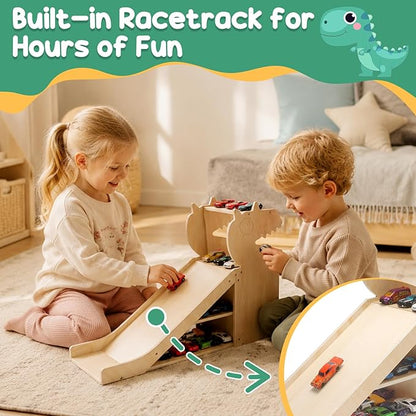 Dinosaur Car Garage – Play & Display