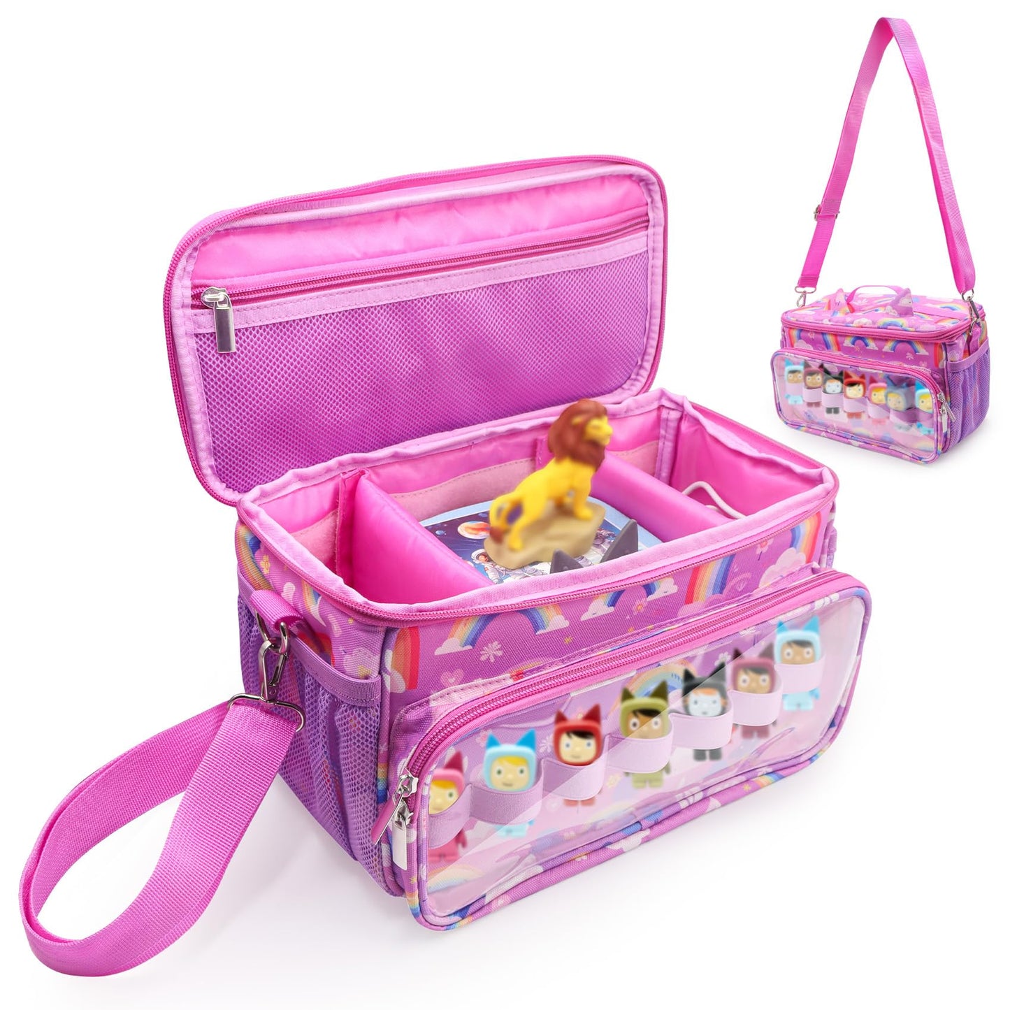 Transporttasche kompatibel mit Tonies – Pink | Passend für Toniebox 1 & 2, Tonies & Starterset