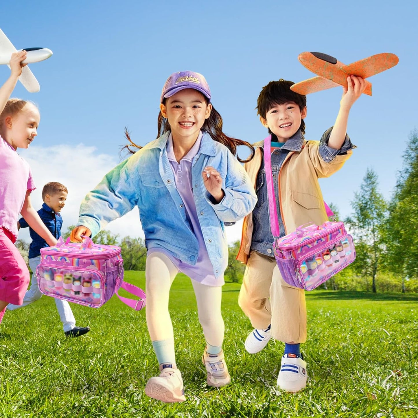 Transporttasche kompatibel mit Tonies – Pink | Passend für Toniebox 1 & 2, Tonies & Starterset